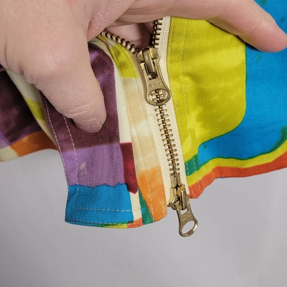 Multicolor Abstract Geometric Jacket #1494 - Picture 12 of 16
